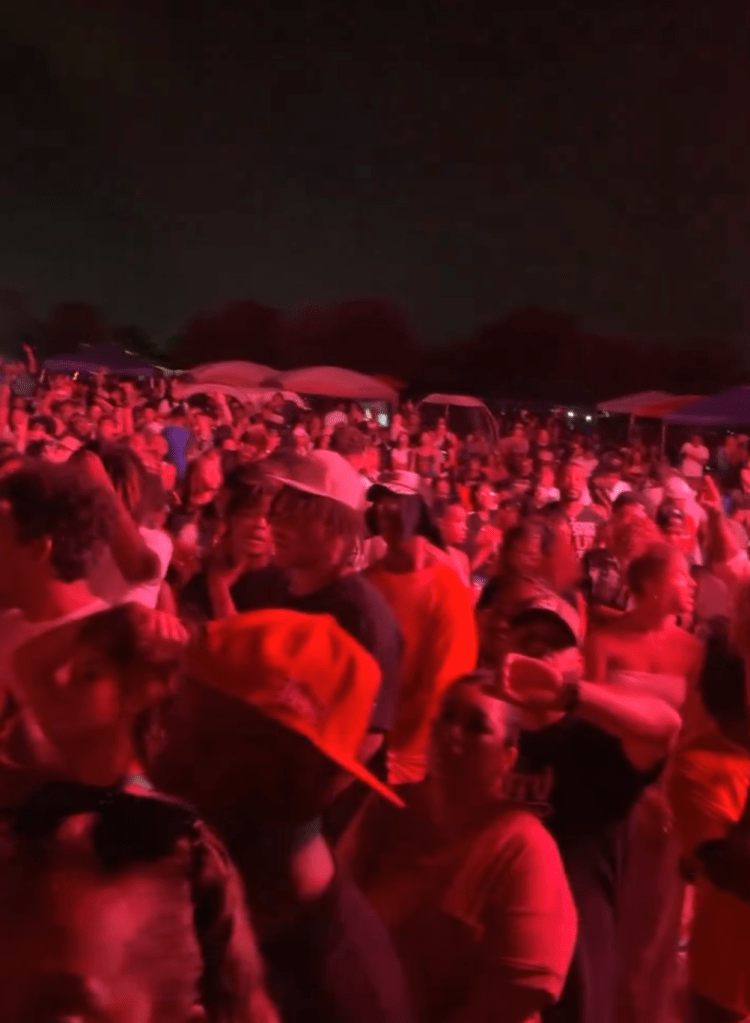 The massive crowd had gathered in the 640-acre park outside of Austin for the Juneteenth festival, hosted by a local nonprofit and the city government that included the free concert.